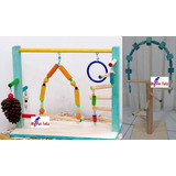 Brinquedos Calopsita Poleiro Divertido + Playground - A