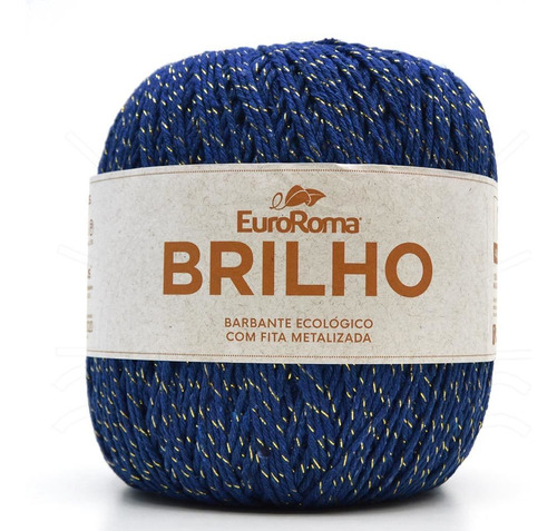 Barbante Euroroma Brilho Ouro 400g 903 Azul Royal