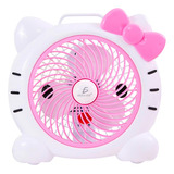  Ventilador Hello Kitty Para Escritorio Recargable Usb