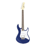 Guitarra Eléctrica Yamaha Eg112 De Tilo Metallic Blue Laca Poliuretánica Con Diapasón De Palo De Rosa