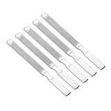 Cortauñas - Pack Of 5 Stainless Steel Nail Files Professiona