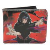 Cartera Itachi Neblina Roja - Akatsuki - Naruto Tipo Piel