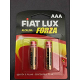 Pilha Alcalina Aaa Palito Forza Fiat Lux Caixa Com 24 Pilhas