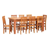 Conjunto Mesa De Jantar 2m 8 Cadeiras Mineira Madeira Maciça