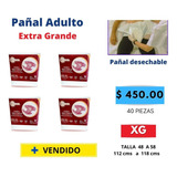 Pañal Desechable  Para Adulto Extra Grande