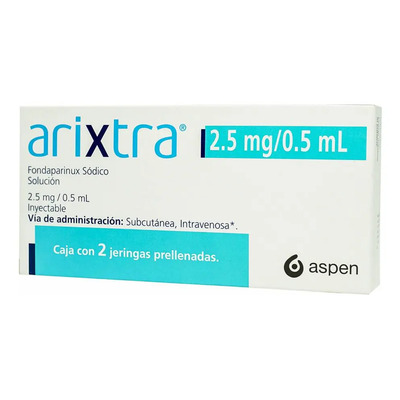Arixtra Solución Inyectable 2,5 Mg\u002F0,5 Ml, 2 Jeringas Precargadas 0,5 Ml | Envío gratis