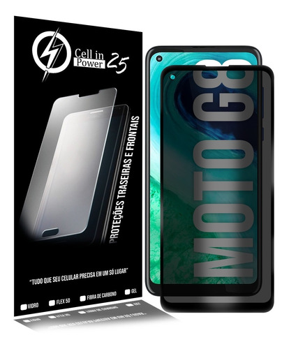 Película 3d Privacidade Anti Spy P/ Moto G8 Xt2045 Tela 6.4