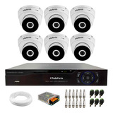 Kit 6 Intelbras Vhd 3230 D G7 Dome 30m Dvr 08 Canais