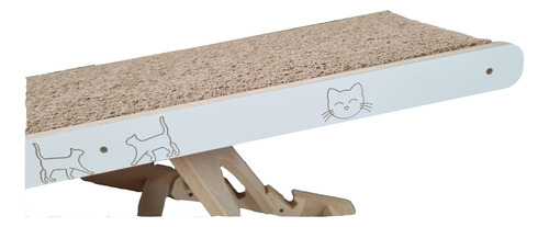 Rampa Para Gato Plegable Labrada-tallada Diseño Exclusivo