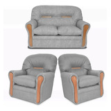 Juego De Living Bilbao Sofá +2 Sillones Sillon Interliving