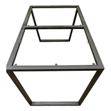 Base Para Mesa Em Metalon Galvanizado - Modelo Trapézio