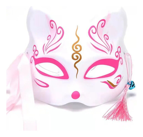 Mask Rave Foxes Cosplay Anime, 1 Unidad Japonesa Pintada A M