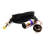 Cabo Y P10 Mono 2 Xlr Macho 1 Metros