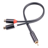 Adaptador Rca Macho A Dual 2 Rca Hembra, Divisor Estéreo Y A