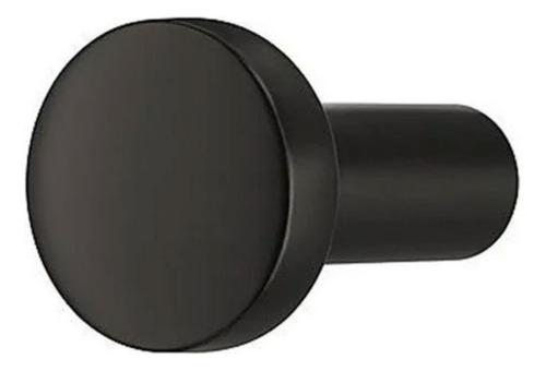 Tirador Boton Para Cajon Aluminio Negro Mate 31mm X 20mm