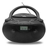 Radio Reproductor Am/fm Y Cd Con Bluetooth Portátil, Negro