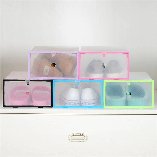 Organizador De Zapatos Cajas Apilables Paq X3 Envio Ya!!!