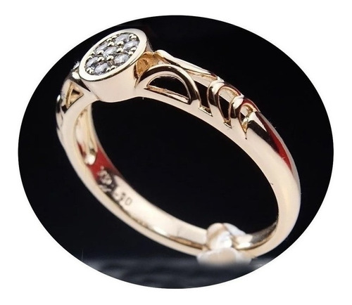 Anillos Compromiso Oro 18k Parejas Promesa Mujer Regalo Mama