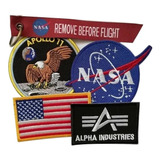 Kit Combo Promoción Parches Nasa Astronauta Piloto Apollo11