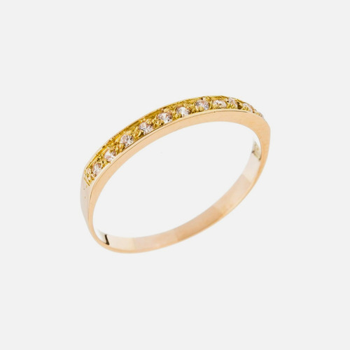 Anillo Compromiso Medio Sin Fin Oro 18k 