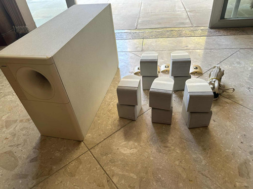 Bose Acoustimass Com 5 Caixas Cube Subwoofer Passivo Branco
