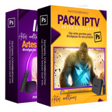 Pack Iptv, 25 Artes Editáveis Photoshop Psd, Para Divulgação