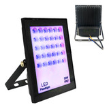 Refletor Uv 50w Luz Negra Dj Festas Baladas Efeito Neon