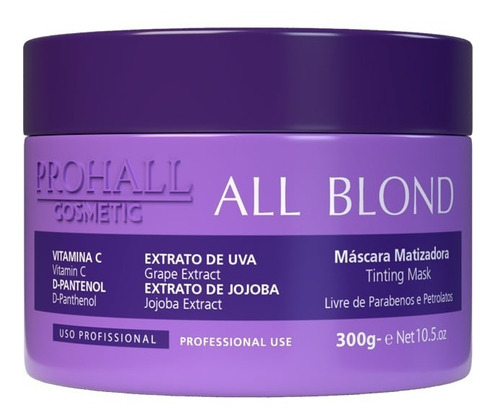 Mascara Matizadora Especial Para Loiras 300g Prohall