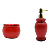 Ruffle Soap Dispenser And Sponge Holder Set