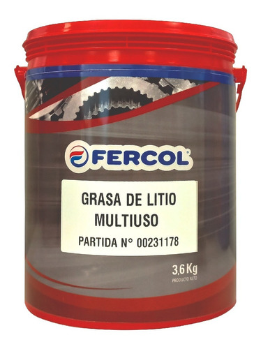 Grasa De Litio Multiuso  X 3.6 Kg Para Engrase