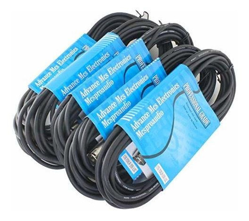 Cable Xlr 25ft Balanceado, 5 Unidades