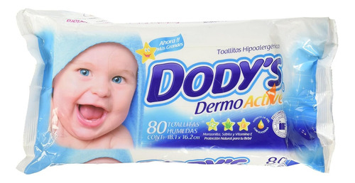 Toallitas Hipoalergénicas Dody's Dermo Active 80pzs