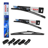 Kit Palheta Dianteira Traseira Bosch Peugeot 307 06/12