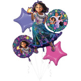 Globo Metalico Bouquet C/5pz Ramo Encanto Ramillete Bqu