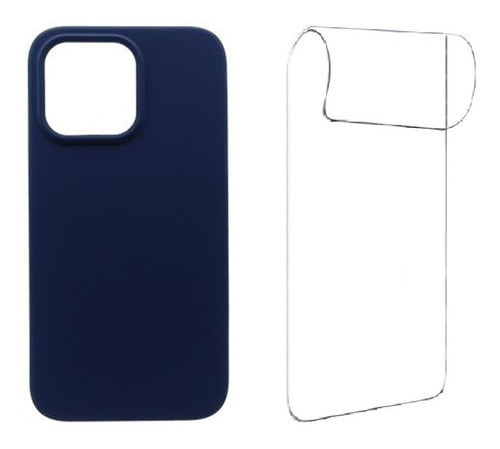 Carcasa Para iPhone 13 Pro Max Silicon + Lamina De Hidrogel