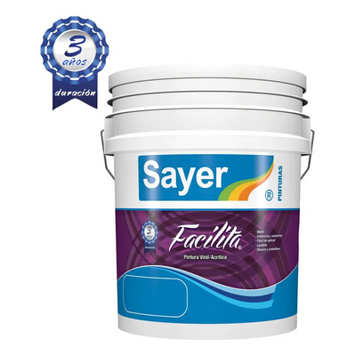Sayer facilita pintura vinílica blanco mate 19l | Envío gratis