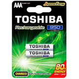 Pilha Recarregável Aaa 950mah C/2 Toshiba