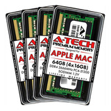 Memoria Ram 64gb 4x16gb Ddr4 2666 Mhz Sodimm A-tech Atmac16g