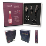 Abridor Kit Vinho Livro Acessórios 5 Peças Presente Criativo