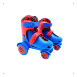 Patins Quad Roller Ajustável Azul 27-30 - Dm Toys