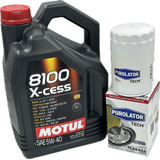 Kit Cambio Aceite Motul 5w/40 Vw Jetta A4 Clasico 2.0 Lts.