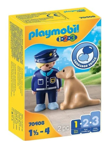 Figura Policia Y Perro Playmobil 123