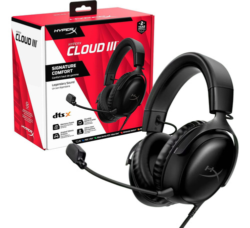 Auricular Hyperx Cloud 3 Gaming Dts Sound Pc Ps4 Ps5 Xbox