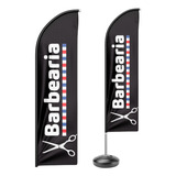 Wind Banner Barbearia Flag Completo P Dupla Face 1,90x0,65m