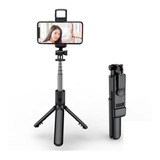 Palo Selfie Flash Led Bluetooth 3 En 1 Trípode 82 Cm