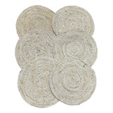 Set 6 Individuales De Fibras Naturales Seagrass