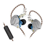 Auriculares Kz Zsn Pro Con Micrófono Y Funda Azul