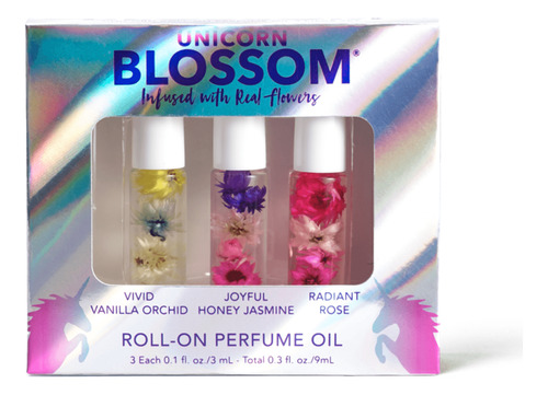 Set 3 Mini Roll On Perfume Blossom