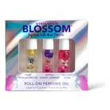 Set 3 Mini Roll On Perfume Blossom