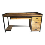 Mesa Escritorio Pc Hierro Madera Gamer 170x60x80 Industrial